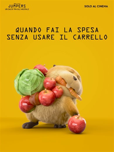 Aspettative: Prendo solo due cose 🛒❌ Realtà: #Jumpers - Un Salto tra gli Animali, il nuovo film Disney e Pixar, è ORA al cinema. 🎟️: link in bio. #Jumpers #Disney #Pixar #davedere