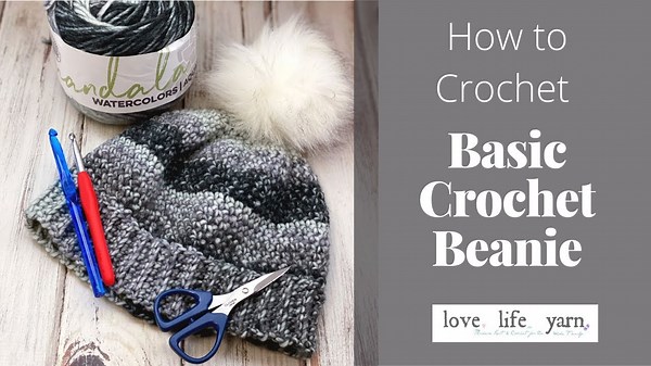 How to Crochet Basic Beanie Easy Tutorial