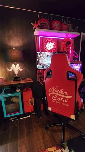 Game room makeover complete #gameroom #pcgaming #pc #gameroomdecor #fallout #collection