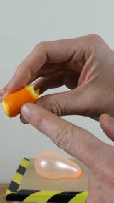 Is it save to eat oranges by balloons?