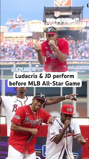Ludacris & Jermaine Dupri perform “Welcome To Atlanta” before the All-Star Game 🍑🔥 #ludacris #mlb