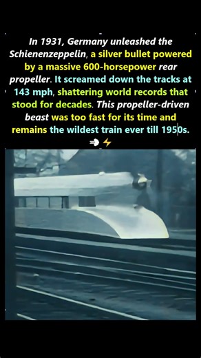 Before Bullet Trains—Germany Built a Propeller-Powered Train #history