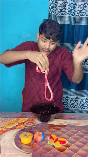 রাজু খেলনা সাপ দেখে ভয় পেয়েছে 😂🐍 #shorts #youtubeshorts #viral #popular