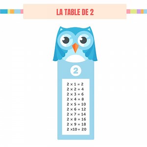 J'apprends les tables de multiplication 2