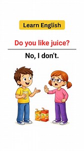 29K views · 934 reactions | Do you like juice? | Basic English Question and Answer | #LearnEnglish #EnglishConversation #QuestionandAnswer #EnglishSkillsJourney #DoYouLike #YesNoQuestions | English Skills Journey | Facebook