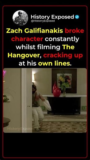 When Zach Galifianakis Couldn't Stop Laughing During the Hangover 😂🎬