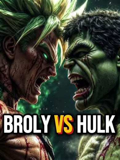 Broly vs Hulk: An Epic Showdown of Pure Rage