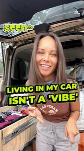 1.7M views · 23K reactions | I Live In My Car With My Dog Jade’s not living in her car for content, she needs to pay off thousands of dollars in debt. She shows us the real struggles of being homeless while juggling two jobs. | seen.tv | Facebook