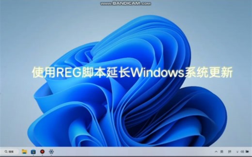 使用REG脚本无限延长Windows更新