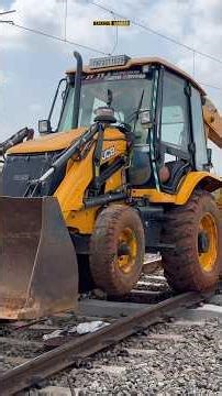 Jcb 3dx move on railway track