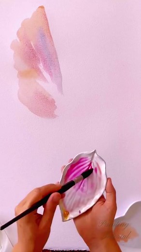 4.7K views · 154 reactions | Simple brush painting with simple skill for beginner #painter #colorful #watercolorpainting #artwork #acrylic | Painting Tutorial | Facebook