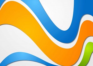 Bright abstract waves illustration