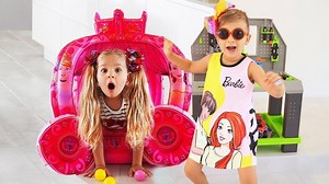 715K views · 10K reactions | Diana Pretend Play with Girl Toys & Barbie doll ✌️✌️✌️️️ Diana and Roma pretend play with girl toys and Barbie doll. Funny videos for kids | Baby baby cartoon | Facebook