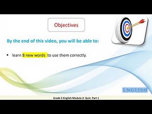 Grade 5 English Module 3 Quiz Part 1