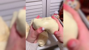 Big Cheese Squishy, Jumbo Squishy Cheese Luck Squeeze Cheese Stress Ball, Soft Slow Rising Cube Block Sensory Fidget for Stress Relief, Relaxation, Desk Play, Adults Gift, Beige