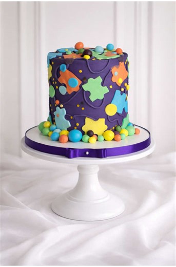 The missing piece to her birthday is finally here! 🧩 This abstract jigsaw cake is the unique birthday cake idea you've been looking for. Perfect for a puzzle-themed party or any little girl who loves a challenge! ✨ #CakeTok #CustomCakes #PuzzleLover satisfying cake decorating FYP unique cakes from AI generated cake ideas abstract cakes, fun children’s cakes, Barnsley cakes, Sheffield cakes, local cake maker South Yorkshire