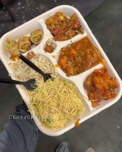 Platter (🍜 , Manchurian,fryied rice,rolls, 🍟) ₹59 only #shorts #ChefsChoice