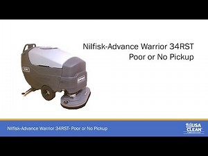 Nilfisk Advance Warrior 34RST Poor or No Pickup