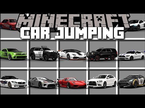 Minecraft CAR JUMPING MOD / JUMP FROM CAR TO CAR WITH PARKOUR!! Minecraft