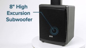 The WRX-483 Column Array PA Speaker Provides Perfect Sound With The Use Of An 8-inch High Excursion Driver with 2" High Temperature Voice Coil and A Line Array of 4 x 3.5" Aluminum High Frequency Drivers. This 78-inch Speaker Also Boasts 500 Watts of Continuous Class D Digital Bass Power and a 100W Analog Class A/B Application for Pure High Low Distortion High Frequency Performance https://geminisound.com/products/wrx-843 | Gemini Sound