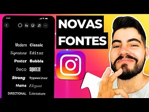 Novas Fontes do Instagram Stories [ Atualizado ]