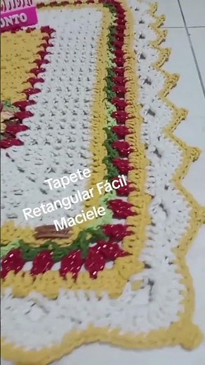 Easy Maciele Rectangular Rug #crochet #crochet #crafts #entrepreneurshipincrafts