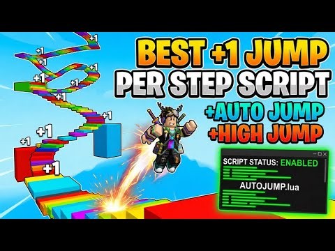 Roblox/[W4] +1 Jump Per Step/script|Auto farm auto wins and more