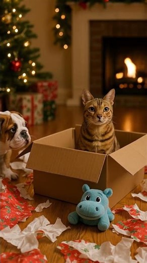 The Gift Has Opened Itself｜禮物本人已拆封 #cat #ai #cute #reels #animal #dog