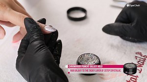 10K views · 145 reactions | The official ChroMirror Galaxy Holo application technique | Crystal Nails USA | Facebook