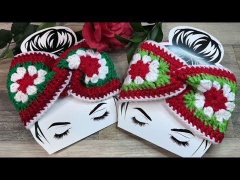 Crochet Festive Twist Ear Warmers Headband | Easy & Cozy Holiday DIY Tutorial #crochet