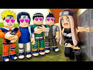 ÚNICA NIÑA en la ESCUELA NARUTO (Roblox)