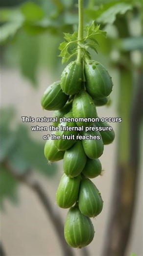 The fruit that shoots its seeds at sixty kilometers per hour