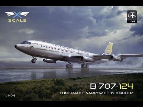 What a lovely little model!! X-Scale Boeing 707-124 in 1/144 scale