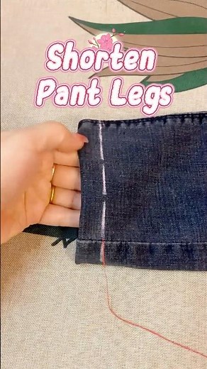 How to Shorten Pant Legs Without a Sewing Machine #diy #tutorial #tips