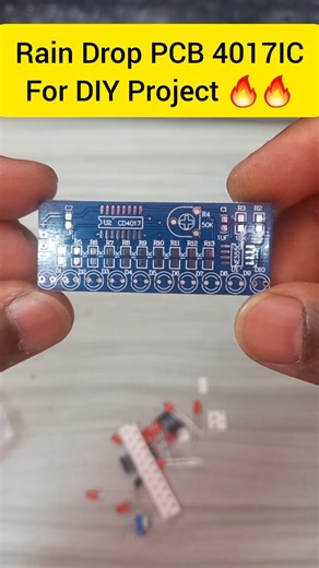Rain Drop PCB 4017IC for project 🔥🔥 #electronic #trending #pcb