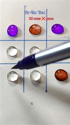 "Tic Tac Toe ❌⭕ | Brush Pen Colour Mixing Game 🎨🖌️ | DIY Art Idea" #art #shorts#diy#subscribers #fun