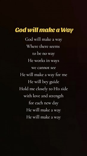 God Will Make a Way - Worship with Lyrics