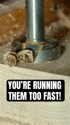 This One Setting Makes Your Forstner Bits Last 3x Longer #woodworking #tools #hack