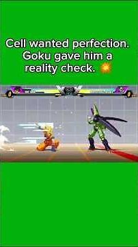 Goku vs Ultimate Perfect Cell #jumpforcemugen #goku #anime #dbz #dbzmugen
