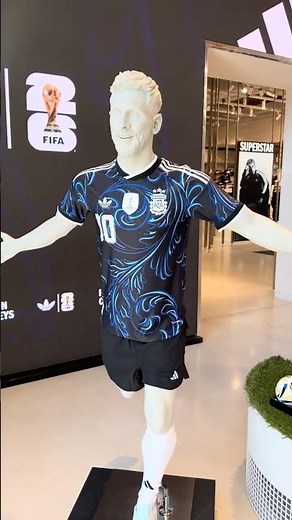FIFA World Cup Kickoff! Adidas Store Tour, Official Match Ball & Messi Display #Shorts #viralshots