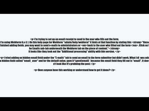 Drupal Webform email receipt