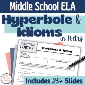 Hyperbole Worksheet Middle School