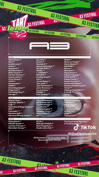 A3 Festival dropped their debut 2024 lineup one year ago today A3 launched this time last year with a massive debut lineup. The festival returns to Lardner Park, VIC this year from 28th November - 1st December. #a3festival #a3festival2025