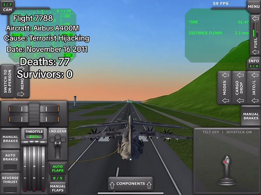 Turboprop Flight Simulator Terrorist Hijacking Gameplay