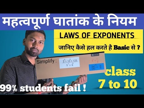 Laws of Exponent | How to Solve Exponents and Power ? | Rules of Exponent | Binay Eduignite|