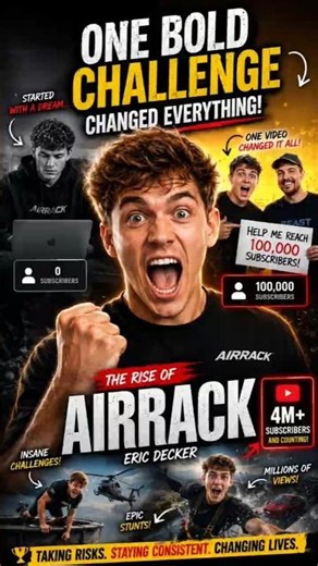 How Airrack Went From 0 to YouTube Superstar 🚀 #Airrack