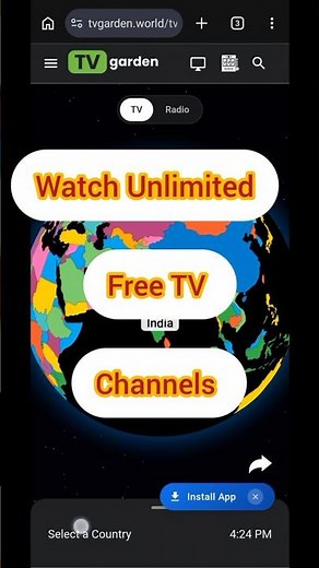 Watch Free Live TV with TV Garden 📺🌍 | Stream Channels Worldwide #Shorts #tech #howto #smartphone