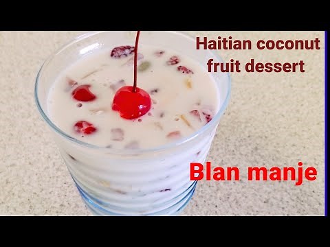 Resèt Blan manje/How to make easy Haitian coconut fruit dessert #Thanksgiving dessert