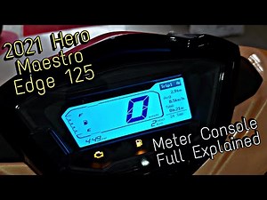 Hero Maestro Edge 125cc BS6 Meter Console Full Explained | Hero Connect Features Explained