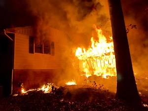 Massive Fire Battled At Springfield Home